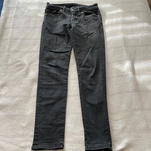 American Eagle Mens Next Level Flex Slim Jeans in Black (28x32)